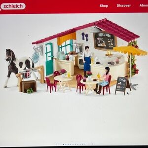 Schleich Horse Club Café Playset with Red and White Accents